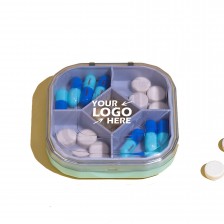 Compartments Travel Pill Box